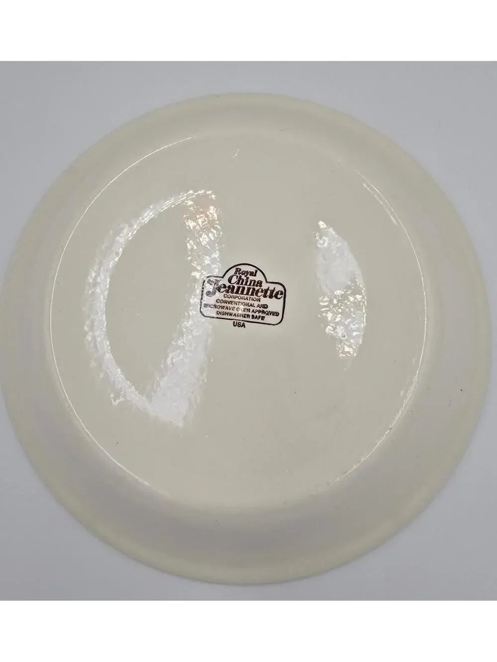 Vintage Royal China Jeannette Apple Pie Recipe Pie Plate USA 10